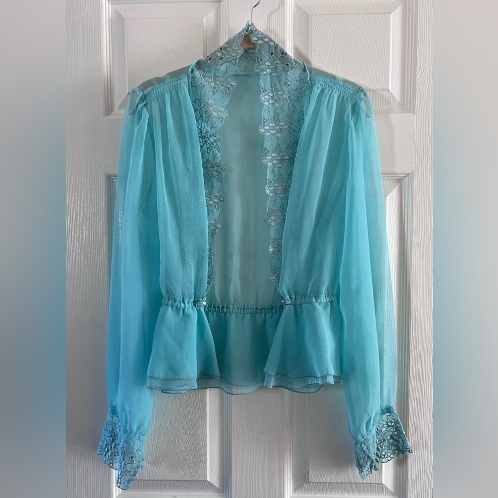 Sheer Vintage Blouse Shrug